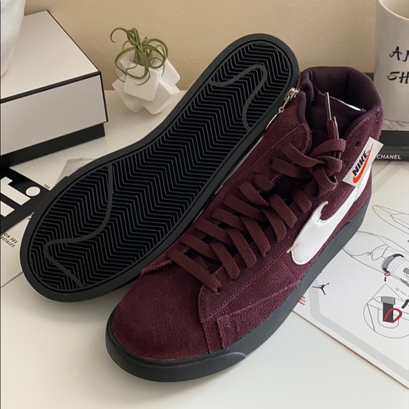 NWT Nike blazer mid rebel burgundy - Picture 9 of 9